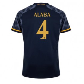 Real Madrid David Alaba #4 Borta Kläder 2023-24 Kortärmad
